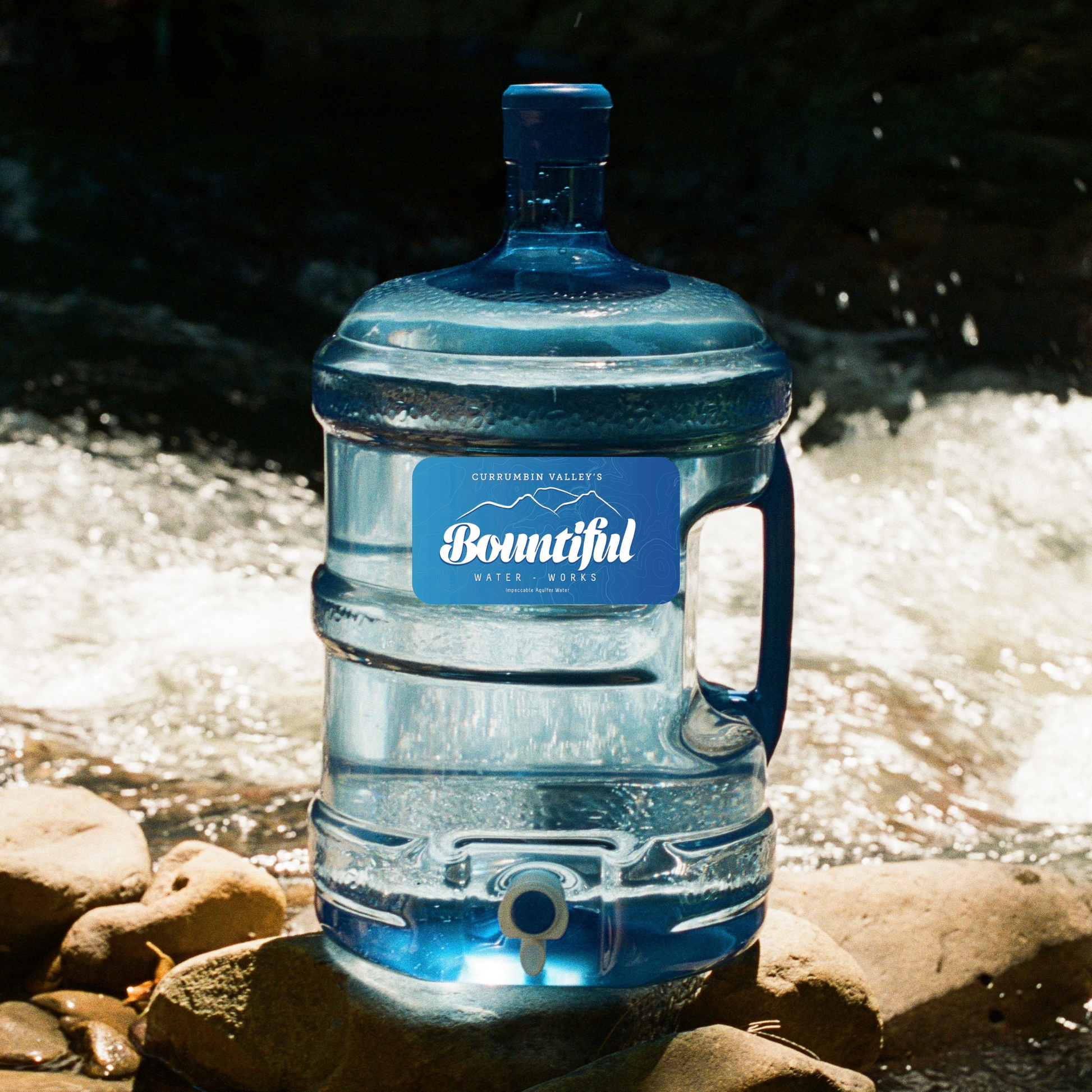 Bountiful Water 15L spring water bottle, delivered Gold Coast and Northern Rivers